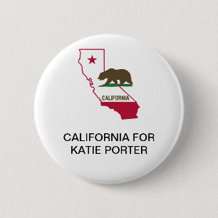 CALIFORNIA for Katie Porter SENATE  6 Cm Round Badge