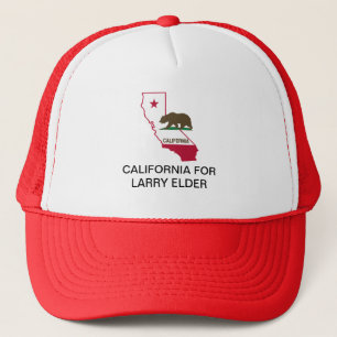 CALIFORNIA FOR  Larry Elder TRUCKER HAT