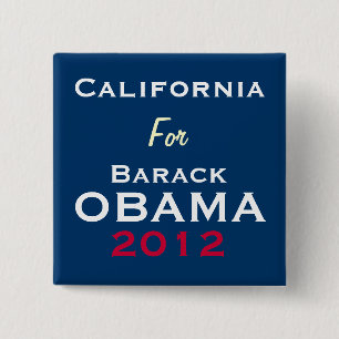 CALIFORNIA For OBAMA 2012 Campaign Button