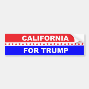 California For Trump Bumper Sticker