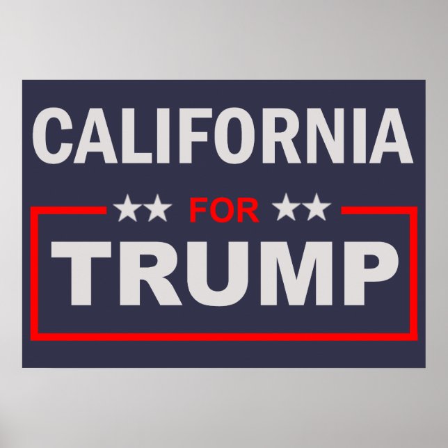 California for Trump Poster (Front)
