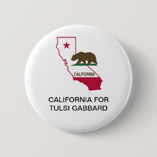 CALIFORNIA for TULSI GABBARD 2020 Button
