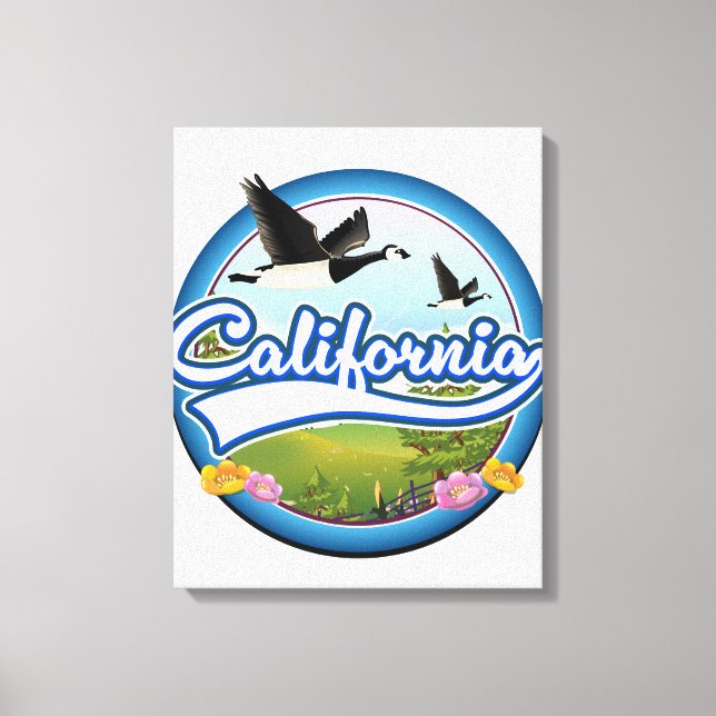 California Geese vacation logo Canvas Print (Front)