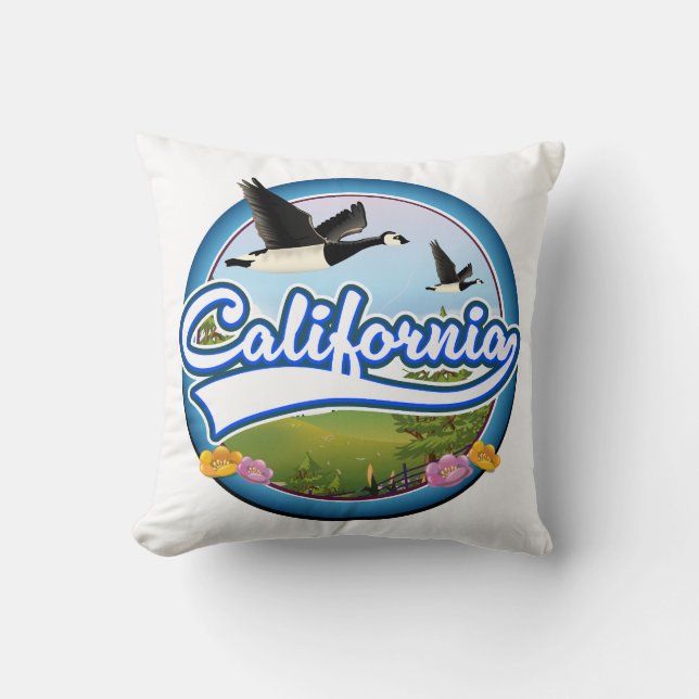 California Geese vacation logo Cushion (Front)