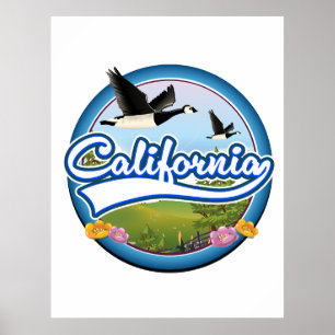 California Geese vacation logo Poster