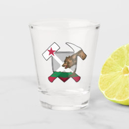 California Geologist's Rock Hammer Logo Shot Glass