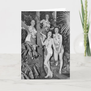 California Girls, 1930s Card