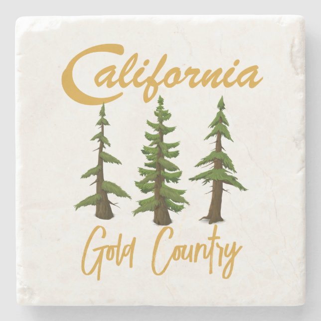 California Gold Country Stone Coaster (Front)