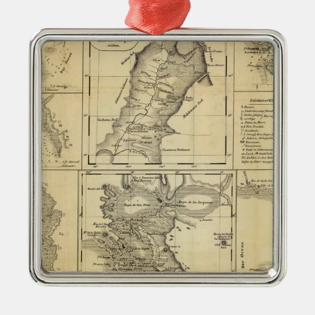 California Gold Rush Metal Tree Decoration (Front)