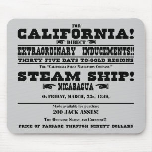 California Gold Rush Mouse Mat