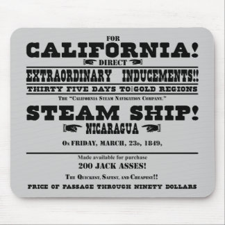 California Gold Rush Mouse Mat