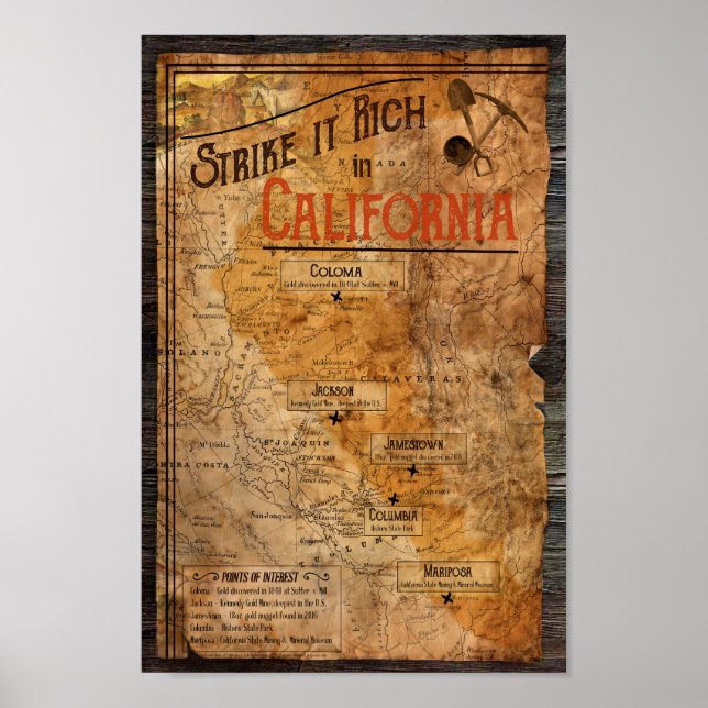 California Gold Rush Poster (Front)