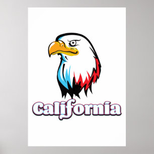 California Golden eagle Poster