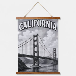 California Golden Gate Bridge Vintage Wall Art