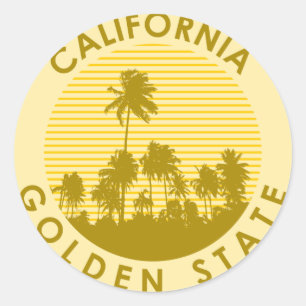 California Golden State Classic Round Sticker