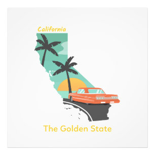 California Golden State Drive Photo Print