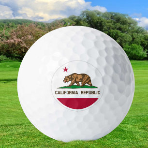California Golf Balls, state Flag / Patriots Golf Balls
