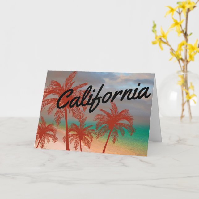 California Greeting Card (Yellow Flower)