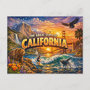 California Greetings Postcard