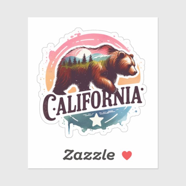 California, Grizzly Bear, (Sheet)
