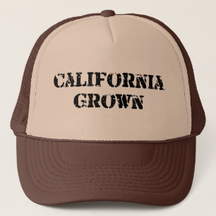 California Grown Distressed Golden State Pride Trucker Hat