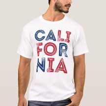 California Grunge Style Lettering Men's T-Shirt