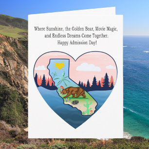 California Happy Admission Day  Card