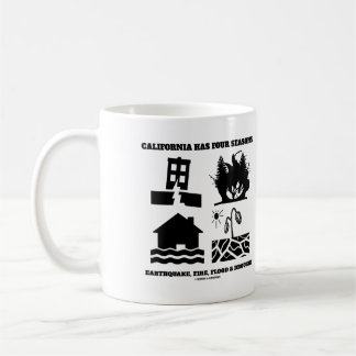 California Has Four Seasons Icons Earthquake Fire Coffee Mug
