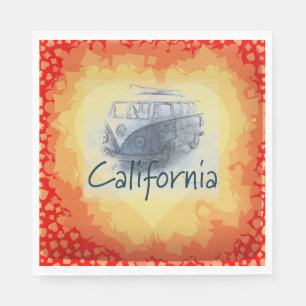 California Heart Paper Napkin