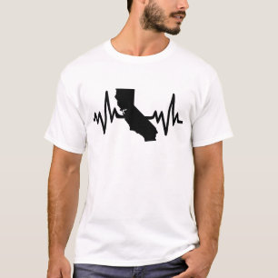 california heartbeat design unisex T-Shirt