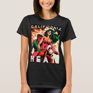 "California Heat" Motorcycle Babe T-Shirt