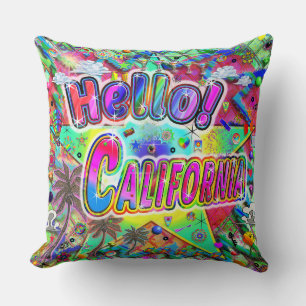 California Hello! Pillow