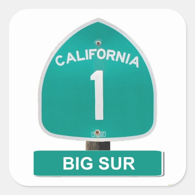 California Highway 1 Big Sur Stickers (Front)