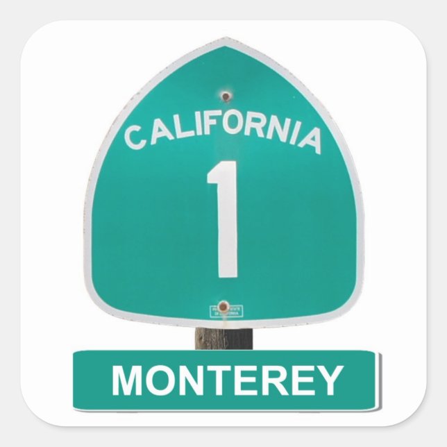 California Highway 1 Monterey Stickers (Front)