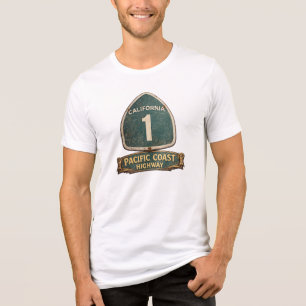 California Highway one Pacific Coast Highway Tri-Blend Shirt