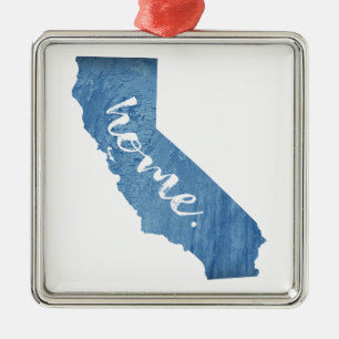 California Home Wood Grain Metal Tree Decoration