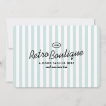 California Hotel Stripes Office Card Stationery
