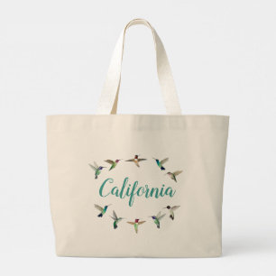 California Hummingbirds Large Tote Bag