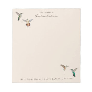 California Hummingbirds Notepad