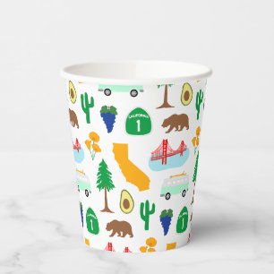 California Icons Paper Cups