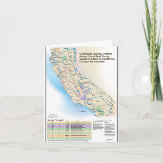 California Indian Culture Areas - Notecard