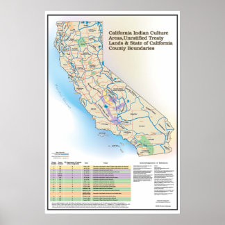 California Indian Culture Areas - Poster