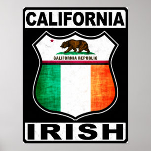 California Irish American Poster