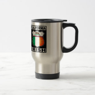 California Irish American Travel Mug