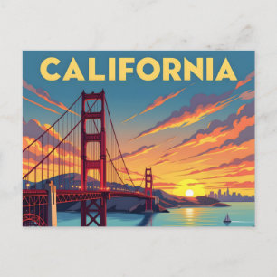 California Keepsake   The Golden Gate Bridge Postcard
