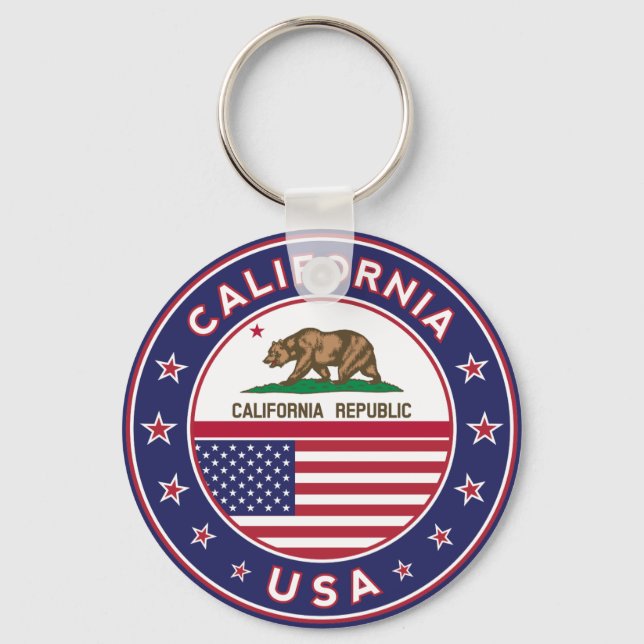 California Key Ring (Front)