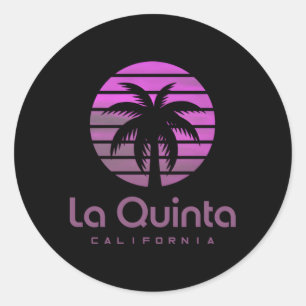 California La Quinta Classic Round Sticker