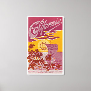 California Land of Promise Poster Canvas Print