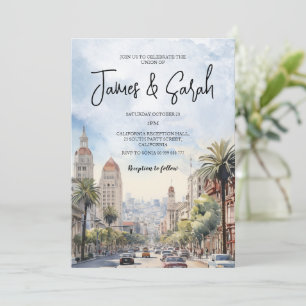 California Landscape Wedding Destination Invitation