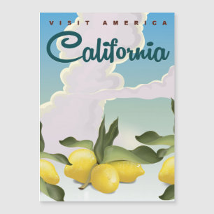 California Lemons Vintage travel print.